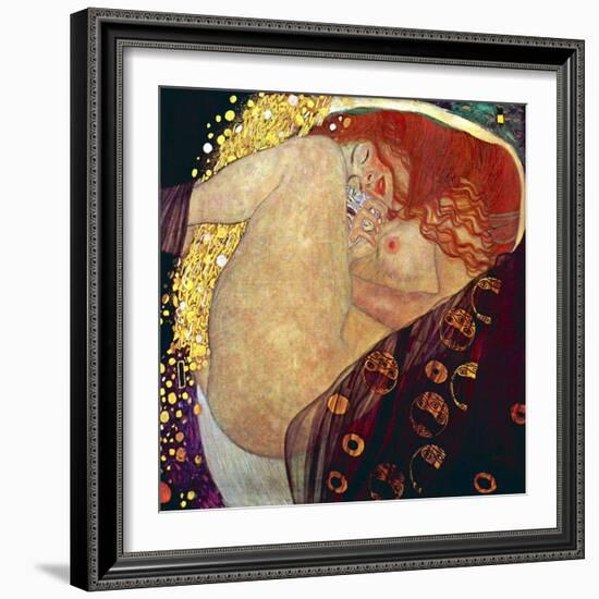 Danae, 1907-1908-Gustav Klimt-Framed Premium Giclee Print
