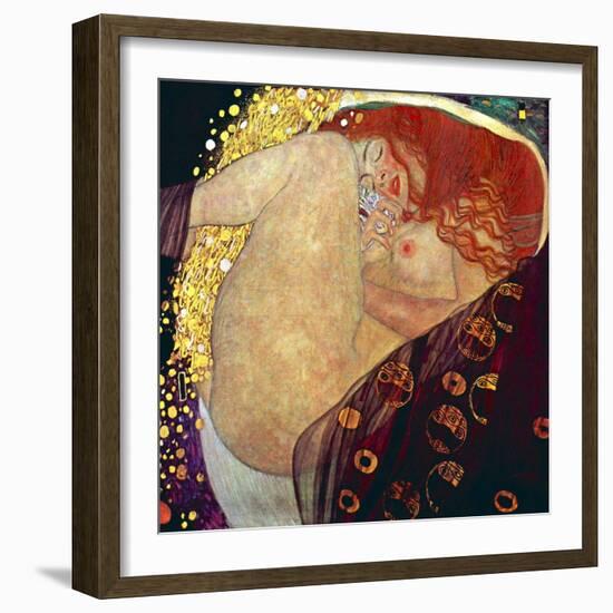 Danae, 1907-1908-Gustav Klimt-Framed Art Print