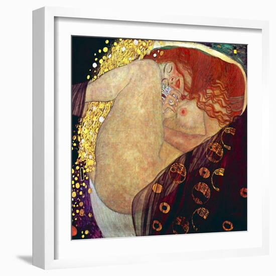 Danae, 1907-1908-Gustav Klimt-Framed Art Print