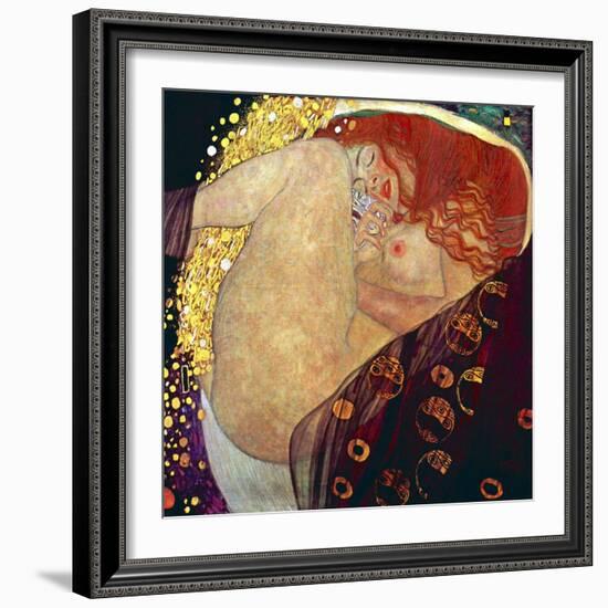 Danae, 1907-1908-Gustav Klimt-Framed Art Print