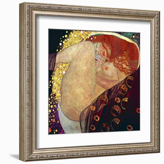 Danae, 1907-1908-Gustav Klimt-Framed Art Print