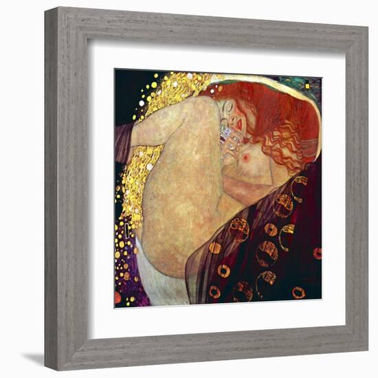 Danae, 1907-1908-Gustav Klimt-Framed Art Print