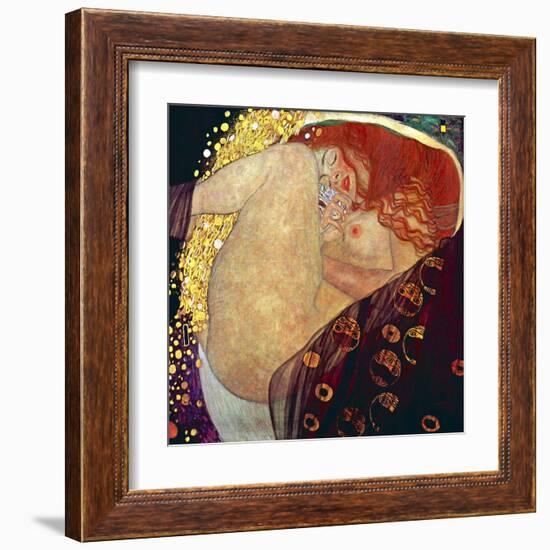 Danae, 1907-1908-Gustav Klimt-Framed Art Print