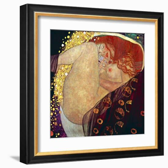 Danae, 1907-1908-Gustav Klimt-Framed Art Print