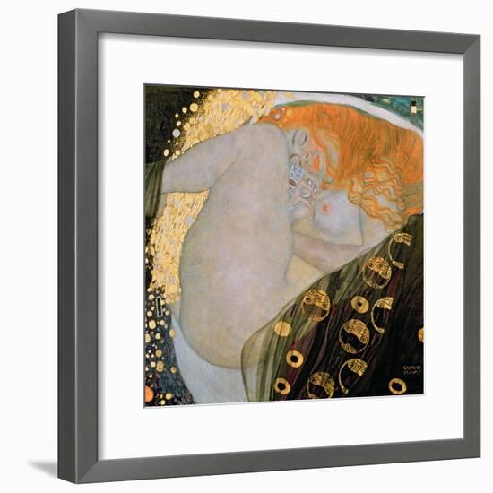 Danae, 1907-Gustav Klimt-Framed Giclee Print