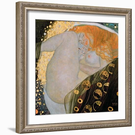 Danae, 1907-Gustav Klimt-Framed Giclee Print