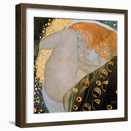 Danae, 1907-Gustav Klimt-Framed Giclee Print