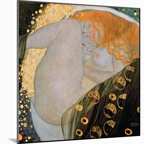 Danae, 1907-Gustav Klimt-Mounted Giclee Print