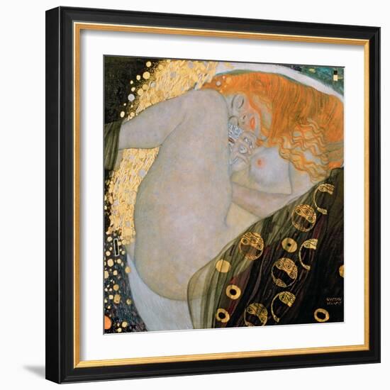 Danae, 1907-Gustav Klimt-Framed Giclee Print