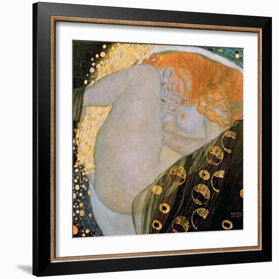 Danae, 1907-Gustav Klimt-Framed Premium Giclee Print