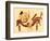 Danae and the Golden Shower, Illustration from 'Greek Vase Paintings'-English-Framed Giclee Print