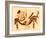 Danae and the Golden Shower, Illustration from 'Greek Vase Paintings'-English-Framed Giclee Print