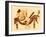 Danae and the Golden Shower, Illustration from 'Greek Vase Paintings'-English-Framed Giclee Print