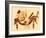 Danae and the Golden Shower, Illustration from 'Greek Vase Paintings'-English-Framed Giclee Print