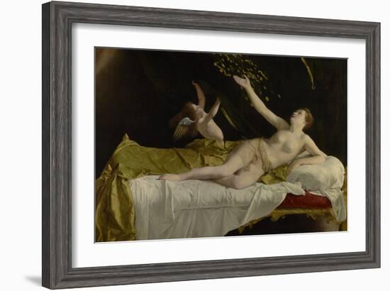 Danaë and the Shower of Gold, 1621-3-Orazio Gentileschi-Framed Giclee Print