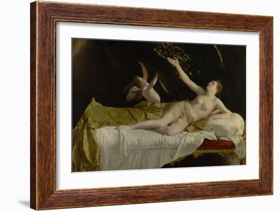 Danaë and the Shower of Gold, 1621-3-Orazio Gentileschi-Framed Giclee Print