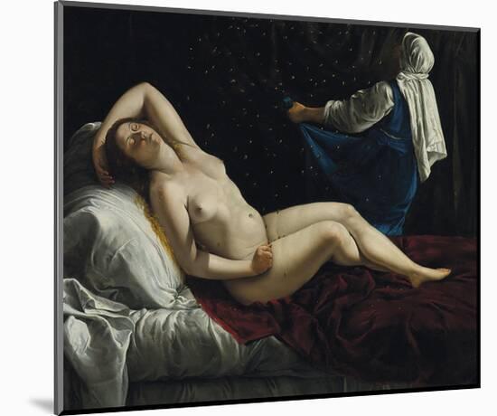 Danae, c.1612-Artemisia Gentileschi-Mounted Premium Giclee Print