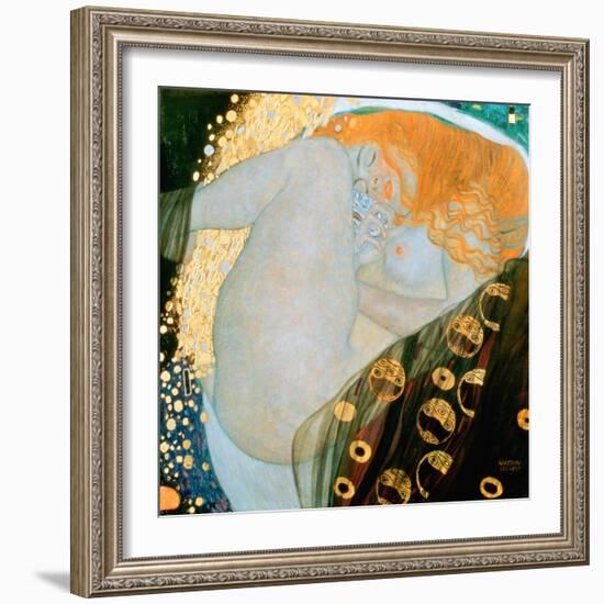 Danae, c.1907-Gustav Klimt-Framed Giclee Print