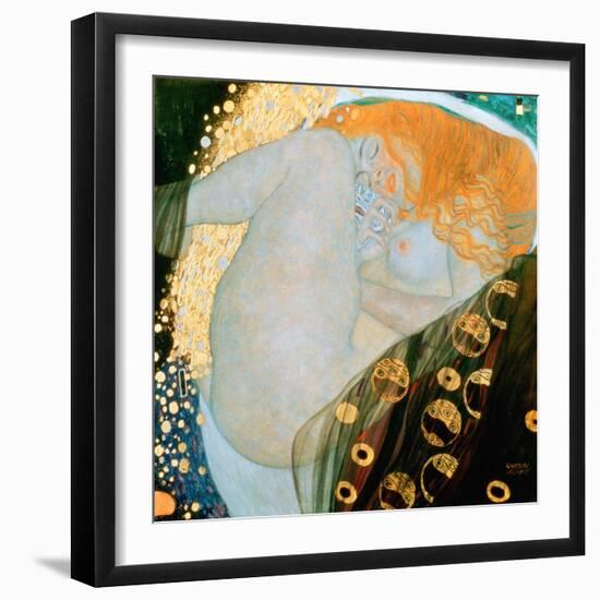 Danae, c.1907-Gustav Klimt-Framed Giclee Print