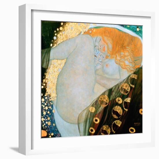 Danae, c.1907-Gustav Klimt-Framed Giclee Print