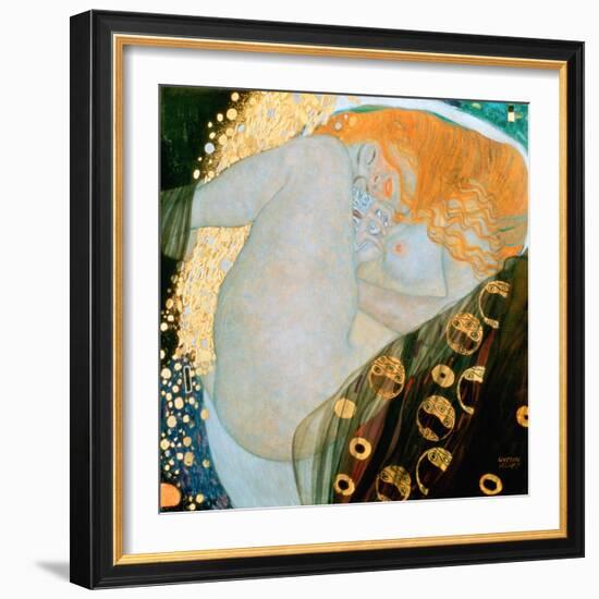 Danae, c.1907-Gustav Klimt-Framed Giclee Print