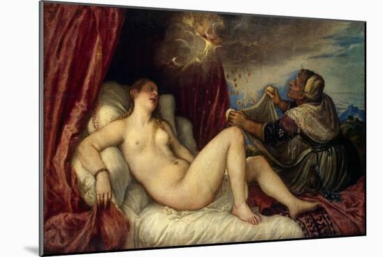 Danae, C1554-Titian (Tiziano Vecelli)-Mounted Giclee Print