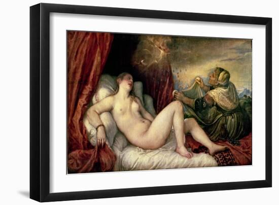 Danae, circa 1554-Titian (Tiziano Vecelli)-Framed Giclee Print