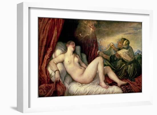 Danae, circa 1554-Titian (Tiziano Vecelli)-Framed Giclee Print