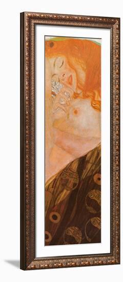 Danae (detail)-Gustav Klimt-Framed Art Print
