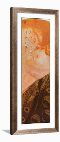 Danae (detail)-Gustav Klimt-Framed Art Print