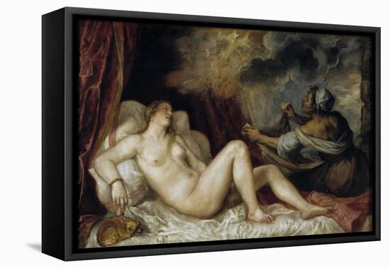 Danae Receiving the Golden Rain, 1553-Titian (Tiziano Vecelli)-Framed Premier Image Canvas