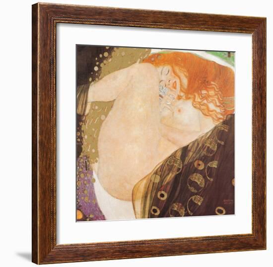 Danae-Gustav Klimt-Framed Art Print