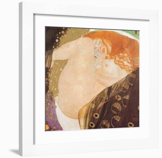 Danae-Gustav Klimt-Framed Art Print