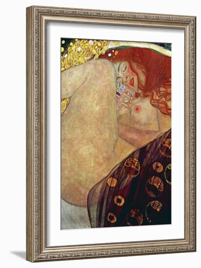 Danae-Gustav Klimt-Framed Art Print