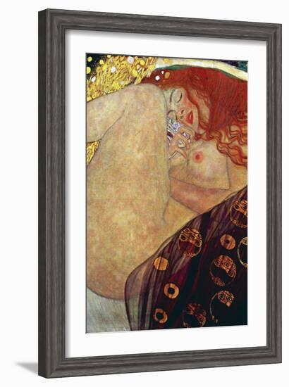 Danae-Gustav Klimt-Framed Art Print