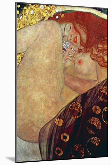 Danae-Gustav Klimt-Mounted Art Print
