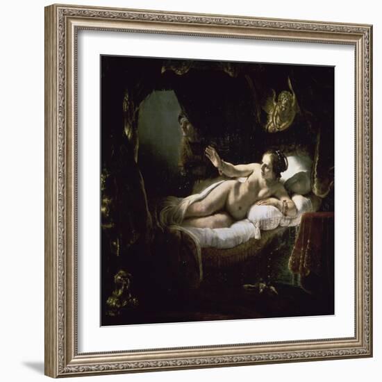 Danae-Rembrandt van Rijn-Framed Giclee Print