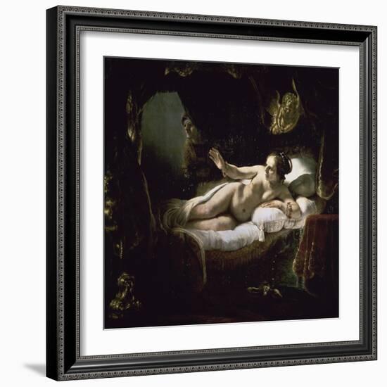 Danae-Rembrandt van Rijn-Framed Giclee Print