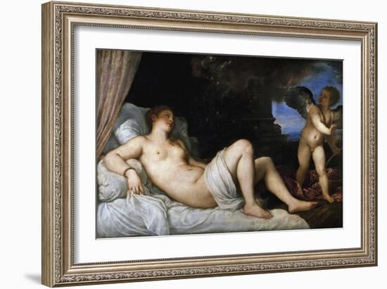 Danae-Titian (Tiziano Vecelli)-Framed Giclee Print