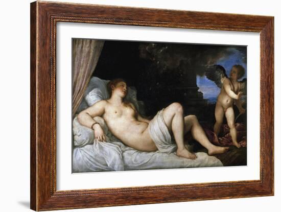 Danae-Titian (Tiziano Vecelli)-Framed Giclee Print