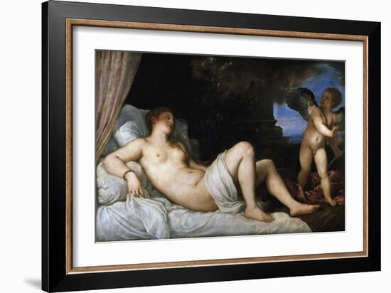 Danae-Titian (Tiziano Vecelli)-Framed Giclee Print