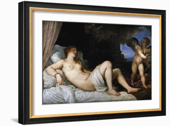 Danae-Titian (Tiziano Vecelli)-Framed Giclee Print