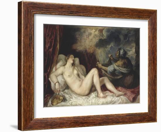 Danae-Titian (Tiziano Vecelli)-Framed Giclee Print