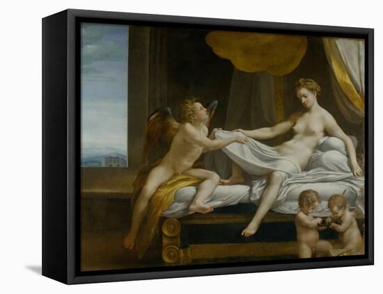 Danae-Correggio-Framed Premier Image Canvas