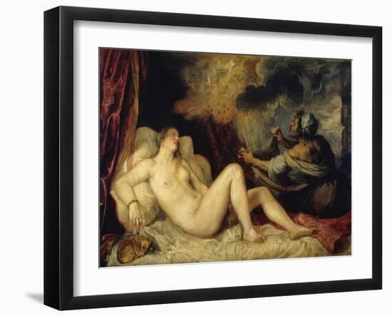 Danae-Titian (Tiziano Vecelli)-Framed Giclee Print