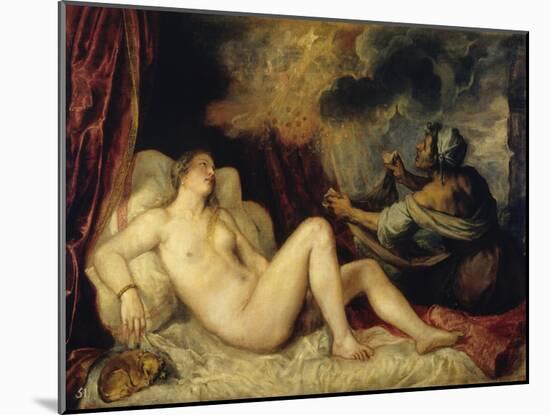 Danae-Titian (Tiziano Vecelli)-Mounted Giclee Print