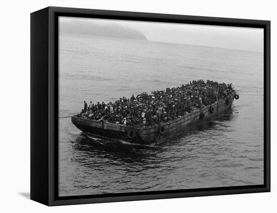 Danang Refugees-Associated Press-Framed Premier Image Canvas