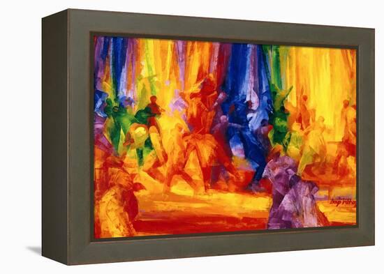 Dance 1, 2000-Bayo Iribhogbe-Framed Premier Image Canvas