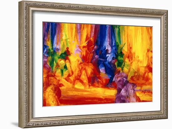 Dance 1, 2000-Bayo Iribhogbe-Framed Giclee Print