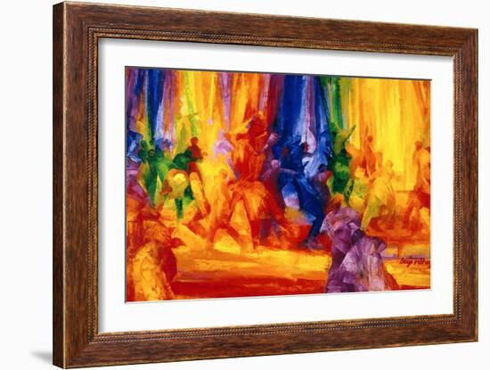 Dance 1, 2000-Bayo Iribhogbe-Framed Giclee Print